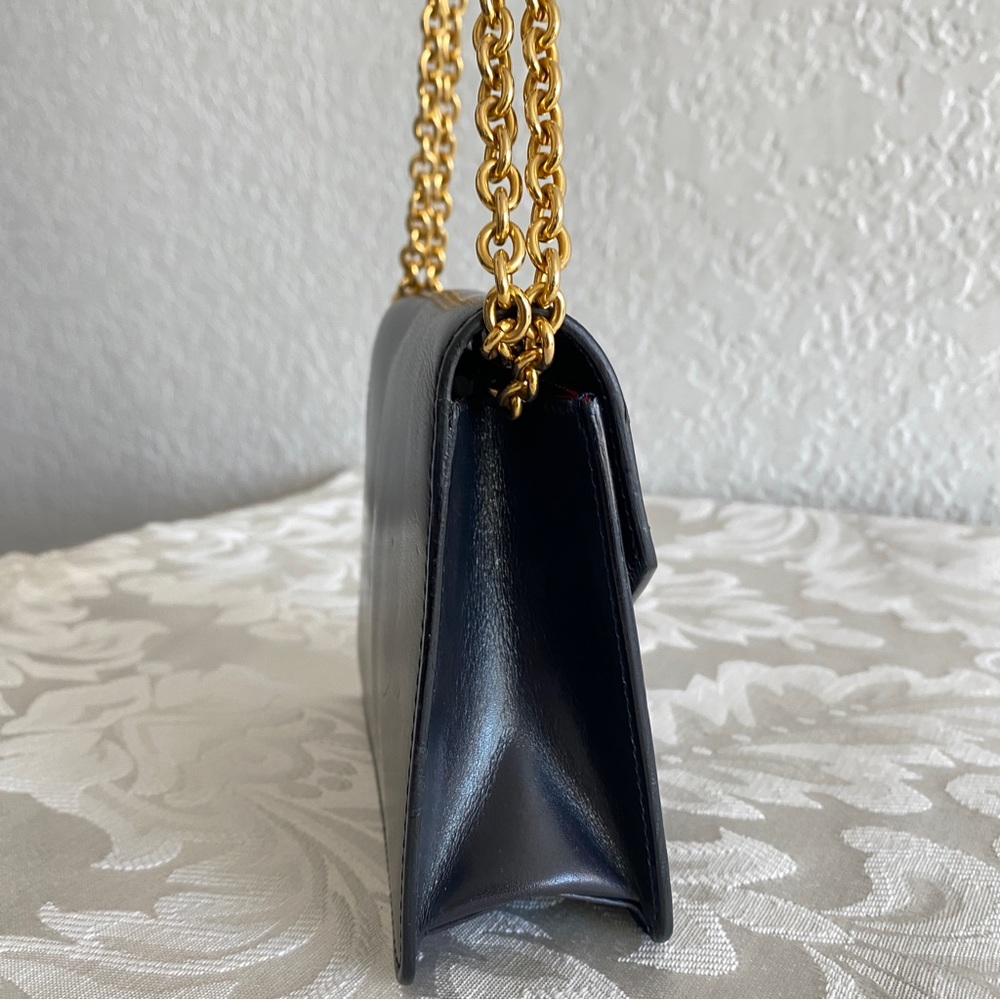 Céline Navy leather door knocker detail mini bag - Picture 4 of 16